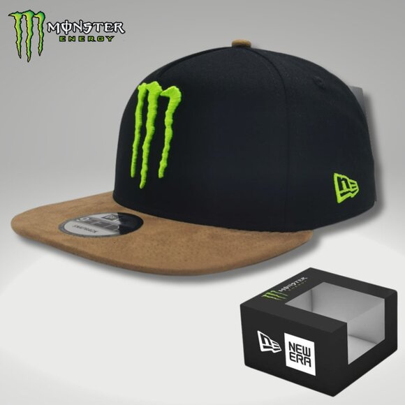 Hat Snapback New Era Black Brown Classic 9FIFTY Box & Sticker - Picture 1 of 5